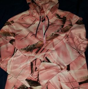 Pink camo hoodie